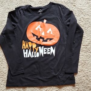 Old Navy Black Halloween Pumpkin Shirt